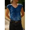 imageZeagoo Womens Tops Cute Loose Tank Tops Trendy Casual Dressy Shirts V Neck Cap Sleeve Tops Summer OutfitsMz845