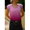imageZeagoo Womens Tops Cute Loose Tank Tops Trendy Casual Dressy Shirts V Neck Cap Sleeve Tops Summer OutfitsOmbre Pink