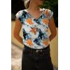 imageZeagoo Womens Tops Cute Loose Tank Tops Trendy Casual Dressy Shirts V Neck Cap Sleeve Tops Summer OutfitsTie Dye Flower