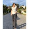 imageZeagoo Womens Tops Cute Loose Tank Tops Trendy Casual Dressy Shirts V Neck Cap Sleeve Tops Summer OutfitsWhite
