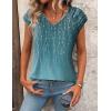 imageZeagoo Womens Tops Cute Loose Tank Tops Trendy Casual Dressy Shirts V Neck Cap Sleeve Tops Summer OutfitsXh363