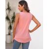 imageZeagoo Womens Tank Tops Crew Neck Sleeveless Tops Floral Solid Summer Shirts Casual Loose Flowy Tunic BlousesPink