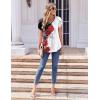 imageZeagoo Womens Tops Petal Short Sleeve Summer Casual Crew Neck Shirts Floral Solid Blouse Pleated TunicsBf101