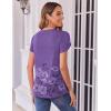 imageZeagoo Womens Tops Petal Short Sleeve Summer Casual Crew Neck Shirts Floral Solid Blouse Pleated TunicsBf97