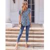 imageZeagoo Womens Tops Petal Short Sleeve Summer Casual Crew Neck Shirts Floral Solid Blouse Pleated TunicsPa236