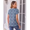 imageZeagoo Womens Tops Petal Short Sleeve Summer Casual Crew Neck Shirts Floral Solid Blouse Pleated TunicsPa236