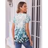 imageZeagoo Womens Tops Petal Short Sleeve Summer Casual Crew Neck Shirts Floral Solid Blouse Pleated TunicsSp25