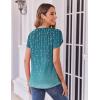 imageZeagoo Womens Tops Petal Short Sleeve Summer Casual Crew Neck Shirts Floral Solid Blouse Pleated TunicsXh363