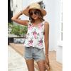 imageZeagoo Womens Loose Fit Tank Tops Summer Scoop Neck Tops Casual Flowy Sleeveless Tunic Shirts 2025Floral White