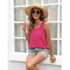 imageZeagoo Womens Loose Fit Tank Tops Summer Scoop Neck Tops Casual Flowy Sleeveless Tunic Shirts 2025Hot Pink