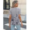 imageZeagoo Womens Tops Petal Short Sleeve Summer Casual Dressy Shirts Floral Solid Blouse Pleated Tunics SXXLDh62