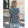 imageZeagoo Womens Tops Petal Short Sleeve Summer Casual Dressy Shirts Floral Solid Blouse Pleated Tunics SXXLPa236