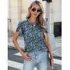 imageZeagoo Womens Tops Petal Short Sleeve Summer Casual Dressy Shirts Floral Solid Blouse Pleated Tunics SXXLPa236