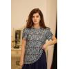 imageZeagoo Womens Tops Petal Short Sleeve Summer Casual Dressy Shirts Floral Solid Blouse Pleated Tunics SXXLPa236