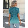 imageZeagoo Womens Tops Petal Short Sleeve Summer Casual Dressy Shirts Floral Solid Blouse Pleated Tunics SXXLXh363