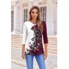 imageZeagoo Womens Casual 34 Sleeve TShirts Round Neck Cute Tunic Tops Basic Tees Blouses Business Work Tee TopBf183