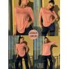 imageZeagoo Womens Casual 34 Sleeve TShirts Round Neck Cute Tunic Tops Basic Tees Blouses Business Work Tee TopCoral
