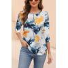 imageZeagoo Womens Casual 34 Sleeve TShirts Round Neck Cute Tunic Tops Basic Tees Blouses Business Work Tee TopDh637