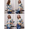 imageZeagoo Womens Casual 34 Sleeve TShirts Round Neck Cute Tunic Tops Basic Tees Blouses Business Work Tee TopDh637