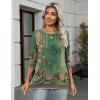 imageZeagoo Womens Casual 34 Sleeve TShirts Round Neck Cute Tunic Tops Basic Tees Blouses Business Work Tee TopPa171