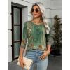 imageZeagoo Womens Casual 34 Sleeve TShirts Round Neck Cute Tunic Tops Basic Tees Blouses Business Work Tee TopPa171