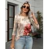 imageZeagoo Womens Casual 34 Sleeve TShirts Round Neck Cute Tunic Tops Basic Tees Blouses Business Work Tee TopPa275