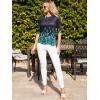 imageZeagoo Womens Casual 34 Sleeve TShirts Round Neck Cute Tunic Tops Basic Tees Blouses Business Work Tee TopPa355