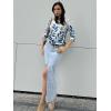 imageZeagoo Womens Casual 34 Sleeve TShirts Round Neck Cute Tunic Tops Basic Tees Blouses Business Work Tee TopSp25