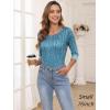 imageZeagoo Womens Casual 34 Sleeve TShirts Round Neck Cute Tunic Tops Basic Tees Blouses Business Work Tee TopXh363