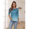 imageZeagoo Womens Casual 34 Sleeve TShirts Round Neck Cute Tunic Tops Basic Tees Blouses Business Work Tee TopXh363