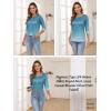 imageZeagoo Womens Casual 34 Sleeve TShirts Round Neck Cute Tunic Tops Basic Tees Blouses Business Work Tee TopXh363
