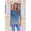 imageZeagoo Womens Casual 34 Sleeve TShirts Round Neck Cute Tunic Tops Basic Tees Blouses Business Work Tee TopXh4831