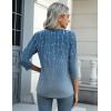 imageZeagoo Womens Casual 34 Sleeve TShirts Round Neck Cute Tunic Tops Basic Tees Blouses Business Work Tee TopXh4831