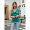 imageZeagoo Tank Top for Women Trendy Going Out Tops Sleeveless Shirts Ruched Business Casual Basic Tunic TopsJade
