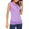 imageZeagoo Tank Top for Women Trendy Going Out Tops Sleeveless Shirts Ruched Business Casual Basic Tunic TopsLavender
