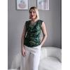imageZeagoo Tank Top for Women Trendy Going Out Tops Sleeveless Shirts Ruched Business Casual Basic Tunic TopsLeaf Green