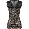 imageZeagoo Tank Top for Women Trendy Going Out Tops Sleeveless Shirts Ruched Business Casual Basic Tunic TopsLeopard Print