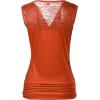 imageZeagoo Tank Top for Women Trendy Going Out Tops Sleeveless Shirts Ruched Business Casual Basic Tunic TopsOrange