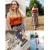 imageZeagoo Tank Top for Women Trendy Going Out Tops Sleeveless Shirts Ruched Business Casual Basic Tunic TopsOrange