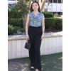 imageZeagoo Tank Top for Women Trendy Going Out Tops Sleeveless Shirts Ruched Business Casual Basic Tunic TopsOrange Blue