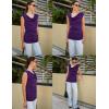 imageZeagoo Tank Top for Women Trendy Going Out Tops Sleeveless Shirts Ruched Business Casual Basic Tunic TopsPurple