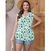 imageZeagoo Tank Top for Women Trendy Going Out Tops Sleeveless Shirts Ruched Business Casual Basic Tunic TopsSt Patricks