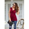 imageZeagoo Tank Top for Women Trendy Going Out Tops Sleeveless Shirts Ruched Business Casual Basic Tunic TopsWine Red
