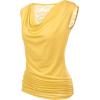imageZeagoo Tank Top for Women Trendy Going Out Tops Sleeveless Shirts Ruched Business Casual Basic Tunic TopsYellow