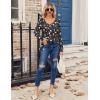 imageZeagoo Womens T Shirts Long Sleeve V Neck Basic Tee Soft Casual Loose Fit Fall Tops Outfits 2025Black Ghost