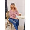 imageZeagoo Womens T Shirts Long Sleeve V Neck Basic Tee Soft Casual Loose Fit Fall Tops Outfits 2025Pink Leopard Heart
