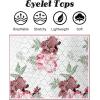imageZeagoo Tank Tops for Women Sleeveless Eyelet Shirts High Neck Cute Summer Top Loose Fit SXXL02floral White