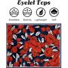 imageZeagoo Tank Tops for Women Sleeveless Eyelet Shirts High Neck Cute Summer Top Loose Fit SXXL03floral Red