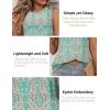 imageZeagoo Tank Tops for Women Sleeveless Eyelet Shirts High Neck Cute Summer Top Loose Fit SXXL05cashew Green Apricot