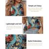 imageZeagoo Tank Tops for Women Sleeveless Eyelet Shirts High Neck Cute Summer Top Loose Fit SXXL06paisley Blue